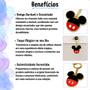 Imagem de Chaveiro Mickey Minnie Metal Dourado Original Disney Masculino Feminino Licenciado Adulto Infantil Menino Menina