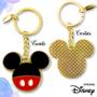 Imagem de Chaveiro Mickey Minnie Metal Dourado Original Disney Masculino Feminino Licenciado Adulto Infantil Menino Menina