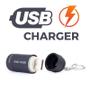 Imagem de Chaveiro Mini Lanterna LED de Bolso Carregamento USB ( Super Branca )