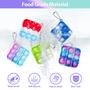 Imagem de Chaveiro Mini Pop It Fidget Toy - Pacote com 30 Peças para Crianças