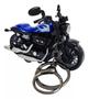 Imagem de Chaveiro Motocicleta Harley Davidson Coleção Fricção Azul