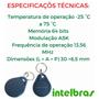 Imagem de Chaveiro por Aproximação rfid 13,56MHz TH 1000MF Intelbras 