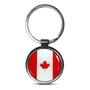 Imagem de Chaveiro Premium Bandeira Canadá em Aço Cromado 3,5x7,5cm Vermelho e Branco Excelente Acabamento