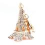 Imagem de Chaveiro Yosoo Rhinestone Eiffel em forma de pingente de cristal em forma de torre