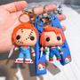 Imagem de Chaveiros de Halloween Assustadores - Figuras de PVC de Chucky, Tiffany e Glen