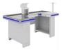 Imagem de Checkout Com Furação 1,50m + Checkstand 1,10m - Branco/azul