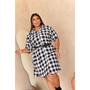 Imagem de Chemise Médio Plus Size Com Cinto