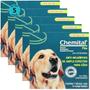 Imagem de Chemital Plus Com4 Comprimidos ChemitecVermífugo Para Cães Kit Com 5 Cx