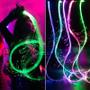 Imagem de Chicote de Fibra Ótica LED Recarregável via USB - Brinquedo para Festa e Dança