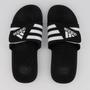 Chinelo Adidas Adissage Logo Preto e Branco Imagem de Chinelo Adidas Adissage Logo Preto e Branco