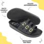 Imagem de Chinelo Anatômico Webe Flex Feminino 3 Fivelas Preto