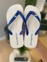 Imagem de Chinelo Branco com detalhe Azul Original -  Acostamento