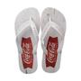 Imagem de Chinelo Coca Cola Wood Plank Masculino Branco