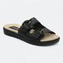 Imagem de Chinelo Comfortflex Slide em Couro Feminino 2345404-01