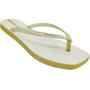 Imagem de Chinelo Dedo Feminino Casual Dia a Dia Passeio Praia com Glitter Bico Quadrado Ipanema 27095