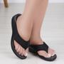 Chinelo Feminino Anabela Baixo Tecido Conforto Leve Pegada Imagem de Chinelo Feminino Anabela Baixo Tecido Conforto Leve Pegada