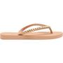 Imagem de Chinelo Feminino de Dedo Casual Dia a Dia Praia Passeio com Aplique de Corrente J-Soft Petite Jolie Pj7122