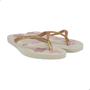 Imagem de Chinelo Feminino Havaianas Slim Organic-Bega/Dourado