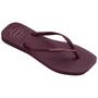 Imagem de Chinelo Feminino Havaianas Slim Square Logo Pop Up Roxo 4148