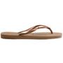 Imagem de Chinelo Feminino Havaianas Slim Square Metallic Marrom- 4148