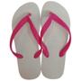 Imagem de Chinelo Feminino Havaianas Tradicional Rosa/Branco