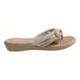 Imagem de Chinelo Feminino Picadilly Napa Conforto Detalhe Metalizado 500374 Marfim