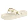 Imagem de Chinelo Feminino Plataforma Napa Branco Off Moleca 5489.112