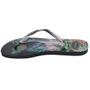 Imagem de Chinelo Feminino Slim Tropical - Havaianas Preto