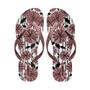 Imagem de Chinelo Feminino Vitoria Floral Rosa e Branco Super confortável