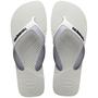 Imagem de Chinelo Havaianas Dual Branco e Cinza Masculino 4145602