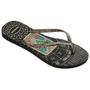 Imagem de Chinelo Havaianas Feminina Slim Mysthic Preta com Glitter