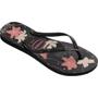 Imagem de Chinelo Havaianas Feminino SLIM Organic 35/36 PRETO/CINZA