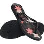 Imagem de Chinelo Havaianas Feminino SLIM Organic 35/36 PRETO/CINZA