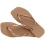 Imagem de Chinelo Havaianas Feminino Slim Square Logo Metallic Bico Quadrado