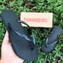 Imagem de Chinelo Havaianas Feminino Slim Tradicional Tira Fina Original Preto