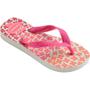 Imagem de Chinelo Havaianas Infantil KIDS Flores 33/34 BRANCO/ROSA