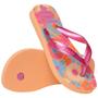 Imagem de Chinelo Havaianas Kids Flores Menina - Amarelo e Rosa