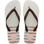 Imagem de Chinelo havaianas masculino top basic 43/4 branco/cafe havaianas par