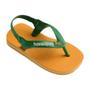 Imagem de Chinelo Havaianas New Baby Brasil Logo Bebê Laranja Citrius