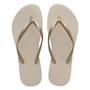 Imagem de Chinelo Havaianas Slim Lisa Feminino Bege Dourado