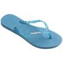 Imagem de Chinelo Havaianas Slim logo Metallic Gritter Feminina Tiras Finas Original com Nota Fiscal