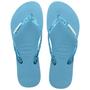 Imagem de Chinelo Havaianas Slim logo Metallic Gritter Feminina Tiras Finas Original com Nota Fiscal