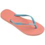 Imagem de Chinelo Havaianas Slim Logo Pop-Up Feminina - Rosa e Azul