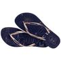 Imagem de Chinelo Havaianas Slim Nautical Feminino - Marinho e Dourado