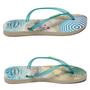 Imagem de Chinelo Havaianas Slim Paisagem Bege Palha/Turquesa 4132614-3745