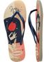 Imagem de Chinelo Havaianas Slim Princesas - Bege/Marinho - Tam 39/40