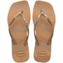 Imagem de Chinelo Havaianas Slim Square Glitter Party Feminino - Dourado