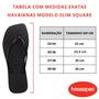 Imagem de Chinelo Havaianas Slim Square Original Feminino Preto 33/34 ao 39/40 Sandália Feminina