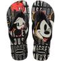 Imagem de Chinelo Havaianas Top Disney FC - Preto e Branco