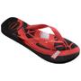 Imagem de Chinelo Havaianas Top Marvel Logomania Menino - Preto e Vermelho